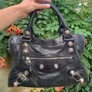 BALENCIAGA City Bag with Large Chrome Hardware